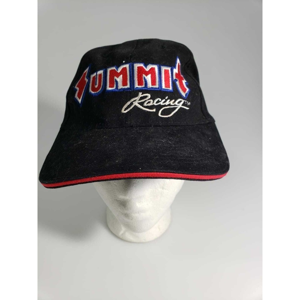 Summit Racing Equipment Hat Cap Black Red Adjustable Men's